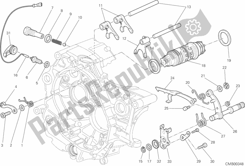 All parts for the Shift Cam - Fork of the Ducati Monster 795 EU Thailand 2013